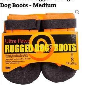 Ultra Paws Rugged Dog boots size medium rubber shoes for dogs